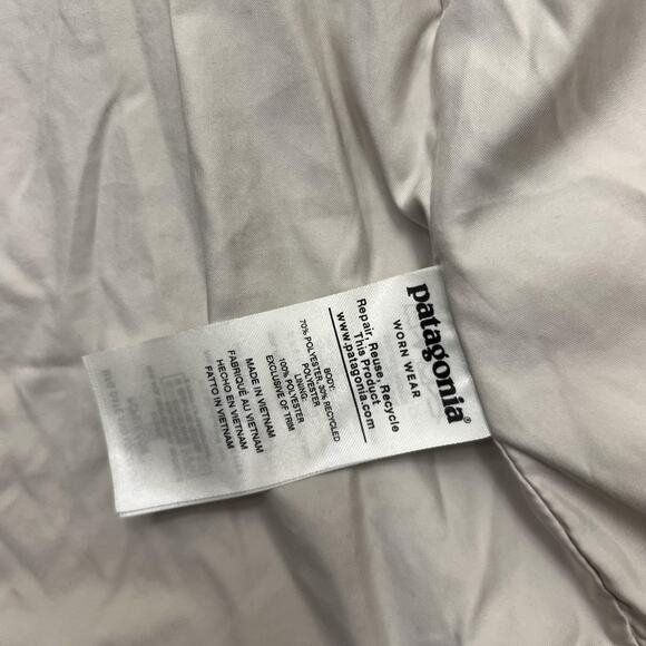 Patagonia Vest Womens Small Beige Los Gatos Fleece Zip Pockets Sherpa Cozy 25216 - Picture 6 of 10